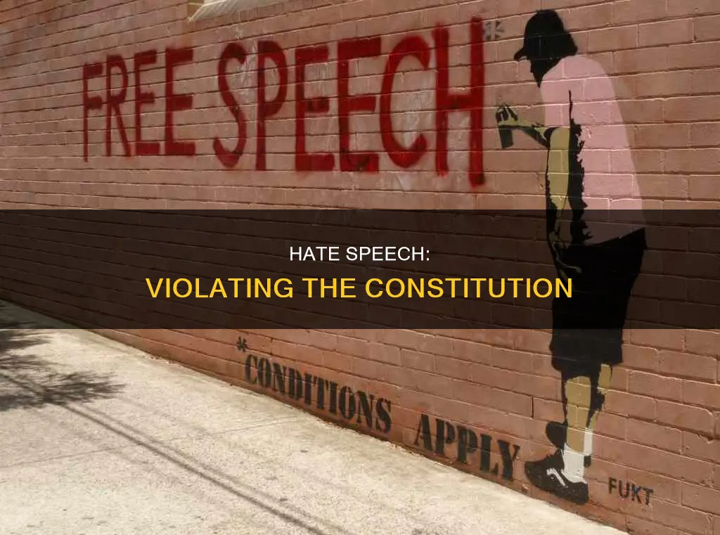 is spreading hate and violence against the constitution