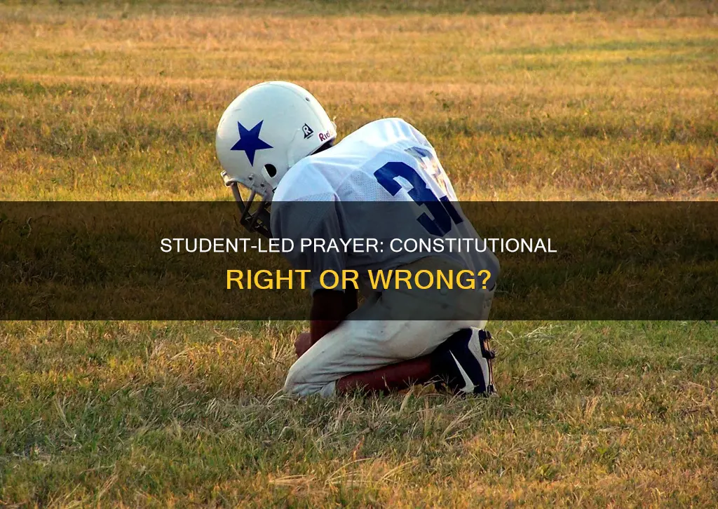 is student led prayer at football games constitutional