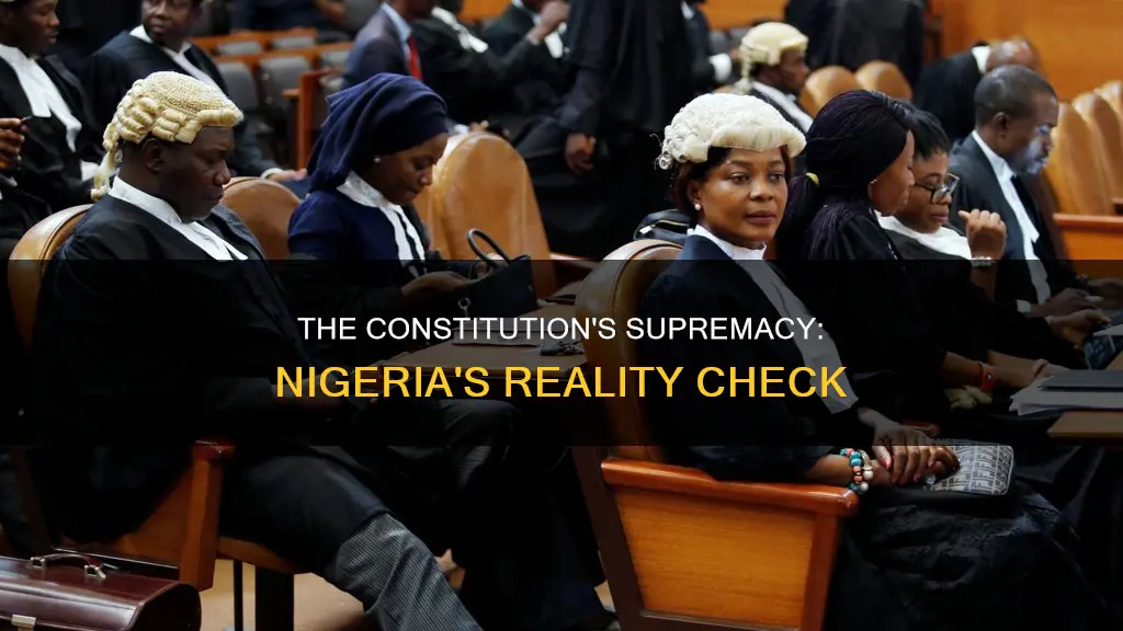 is supremacy of the constitution active in nigeria