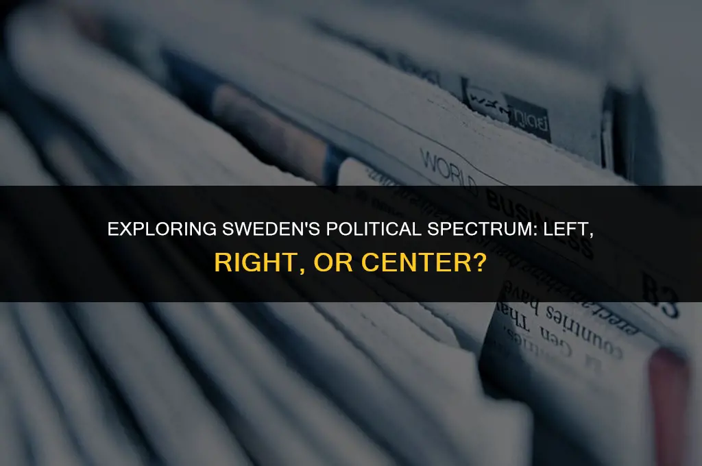 is sweden left or right politically