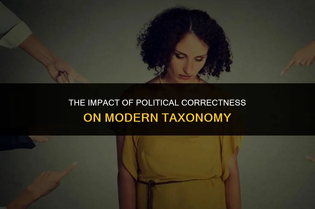 is taxonomy influenced by political correctness