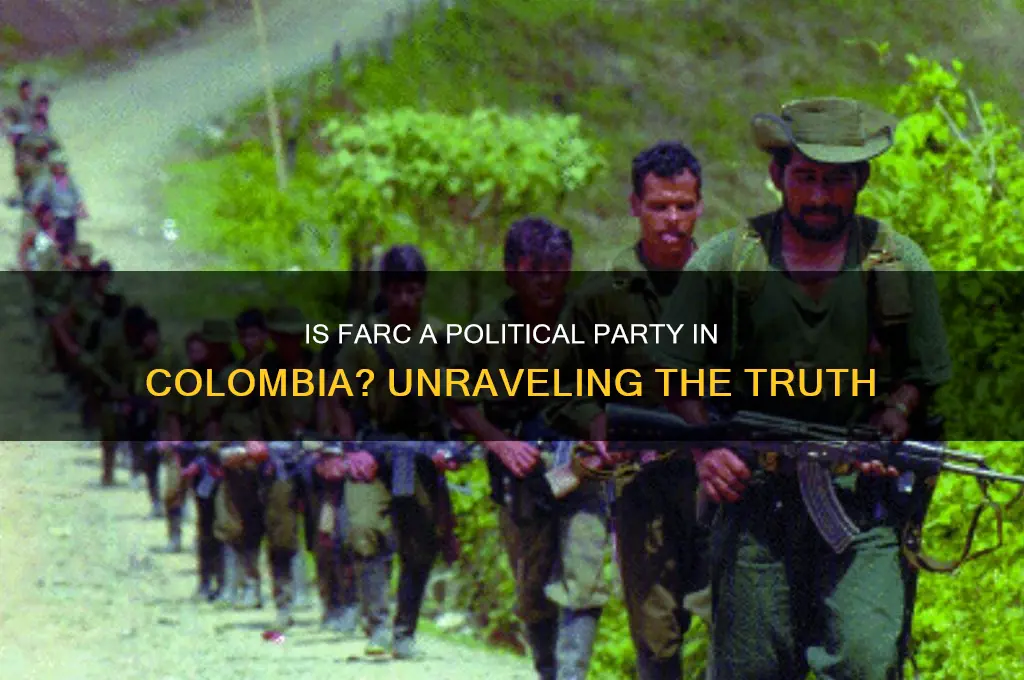 is teh farc a political party colombia