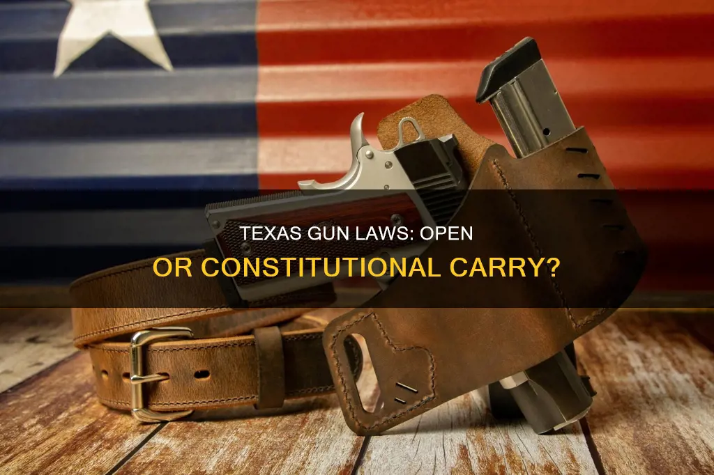 is texas open carry or constitutional carry