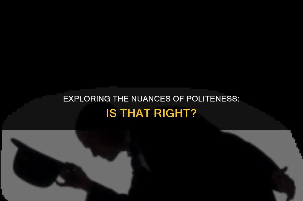 is that right polite