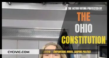 Ohio Constitution: Can Actors Vote Anonymously?