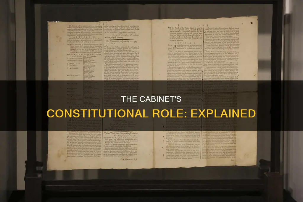 is the cabinet part of the constitution