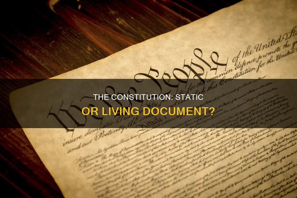 is the constitution a static or living document