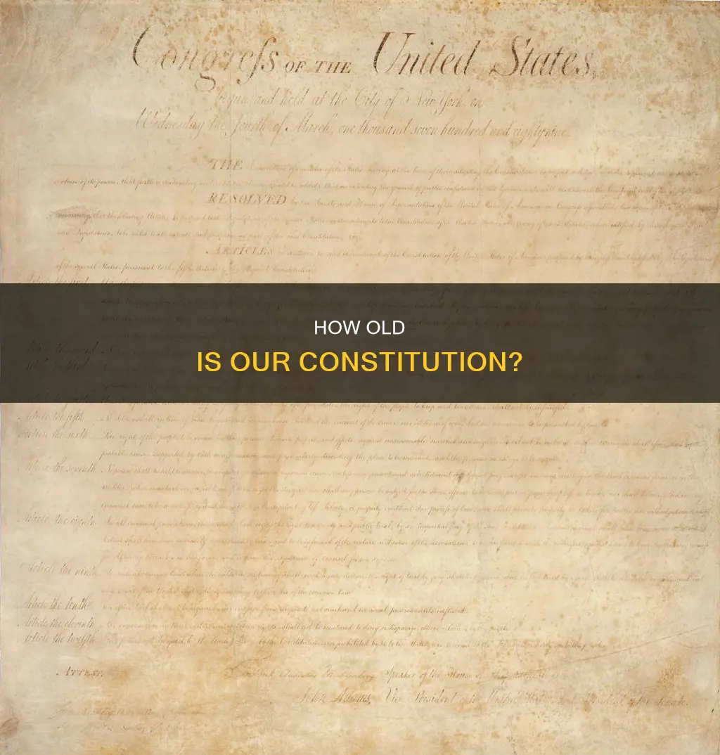 is the constitution old in comparison to other founding document