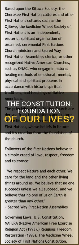 is the constitution the base of our lives