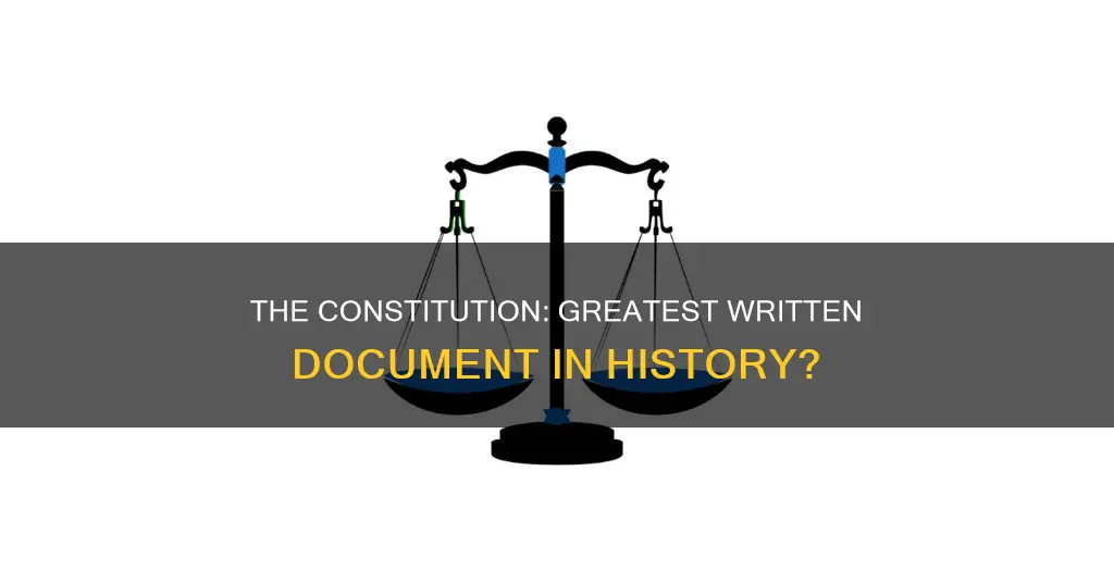 is the constitution the greatest document ever written