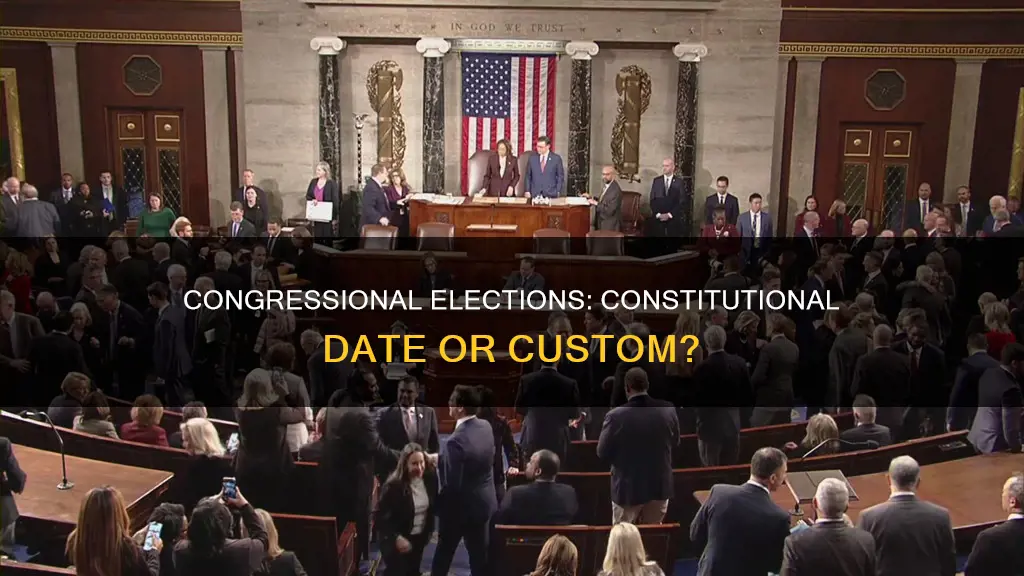 is the date of congressional elections established in the constitution