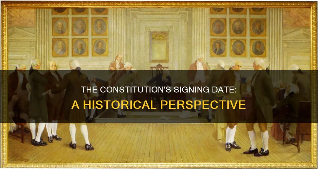 is the date of signing on the constitution