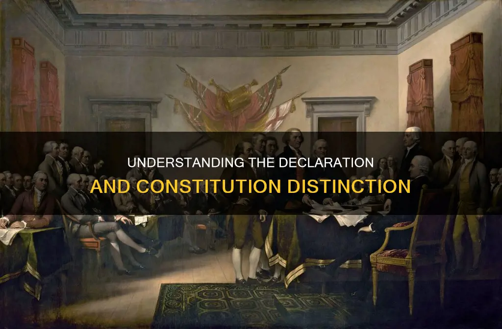 is the declaration of independance the same as the constitution