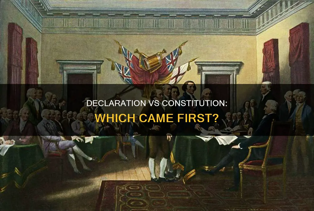 is the declaration of independence older than the constitution