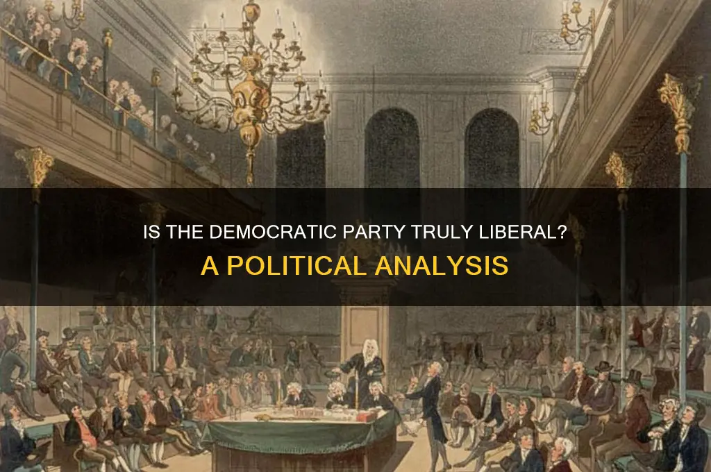 is the democratic a liberal party in politics