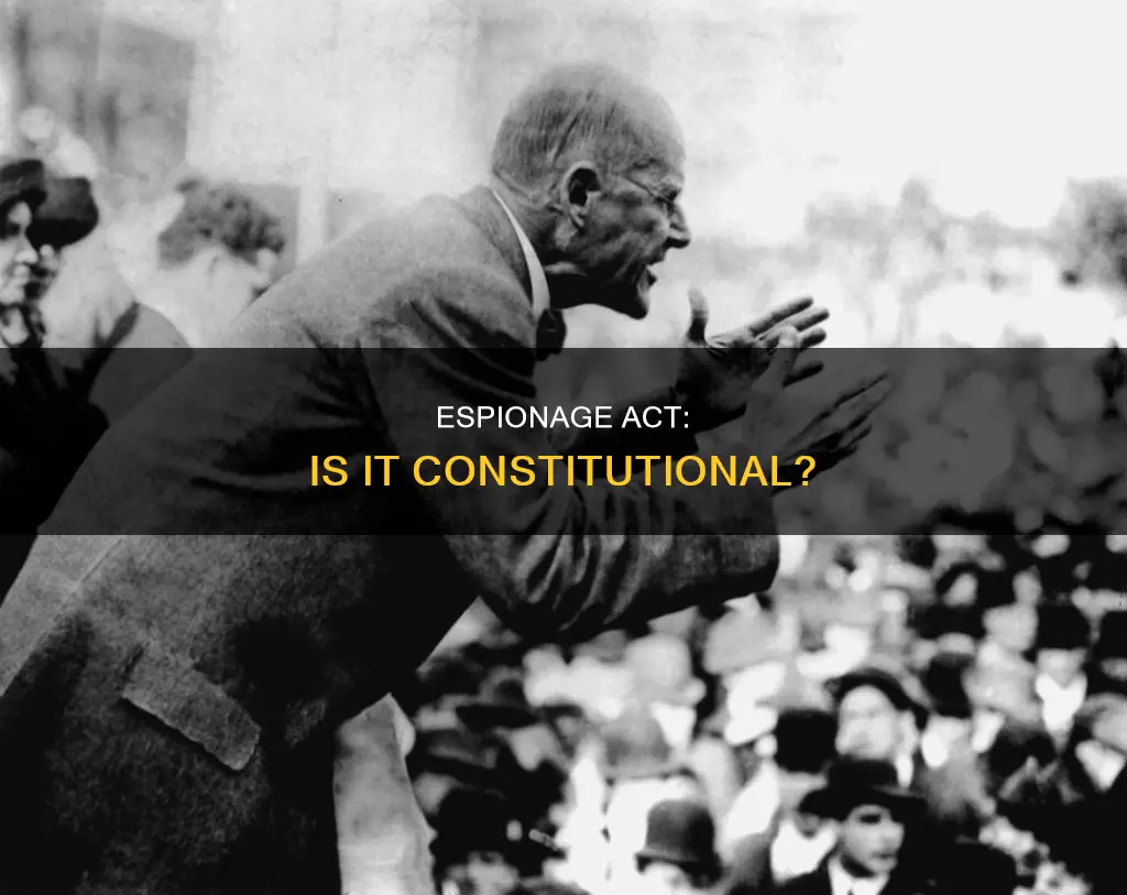 is the espionage act protected under the constitution