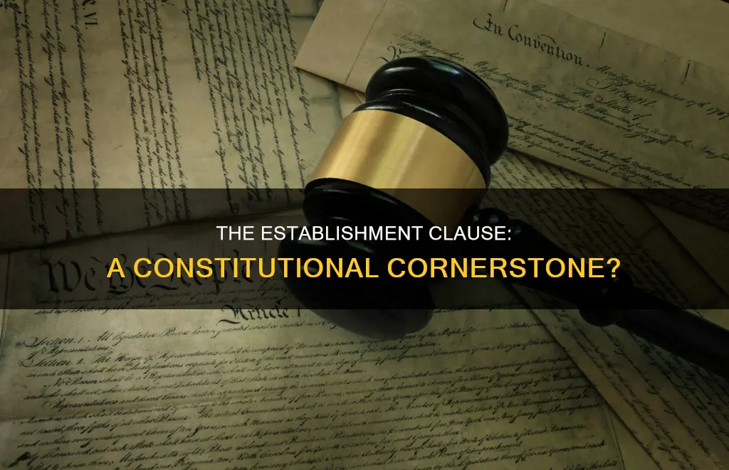 is the establishment clause part of the constitution