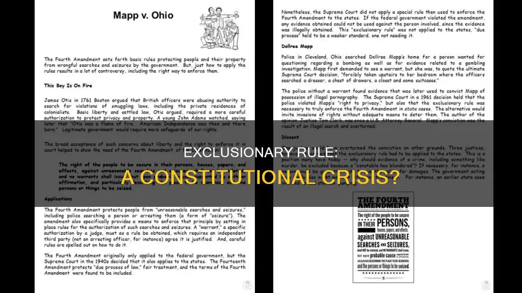 is the exclusionary rule part of the constitution