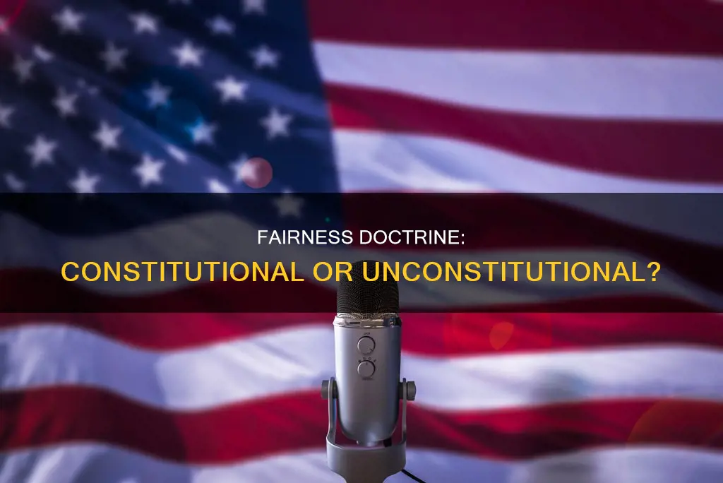 is the fairness doctrine part of the constitutional