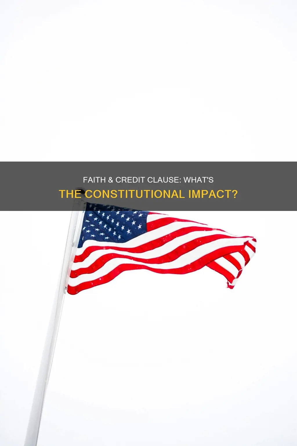 is the full faith & credit clause in the constitution