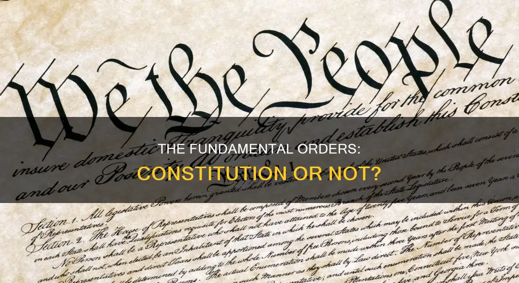 is the fundamental orders of connecticut a constitution