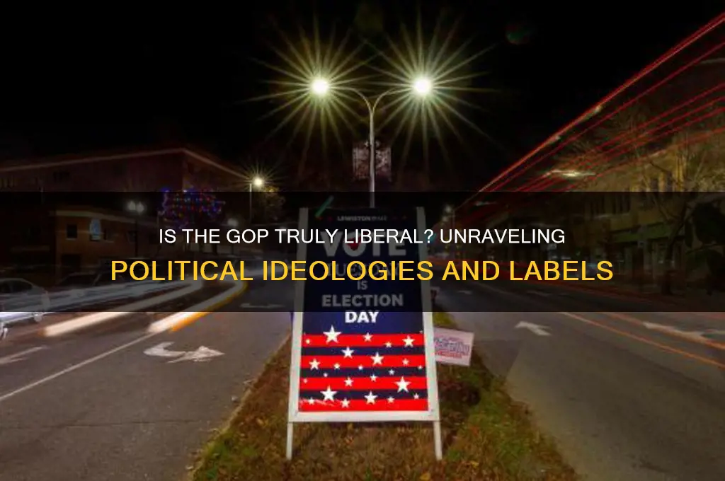 is the gop a liberal party in politics