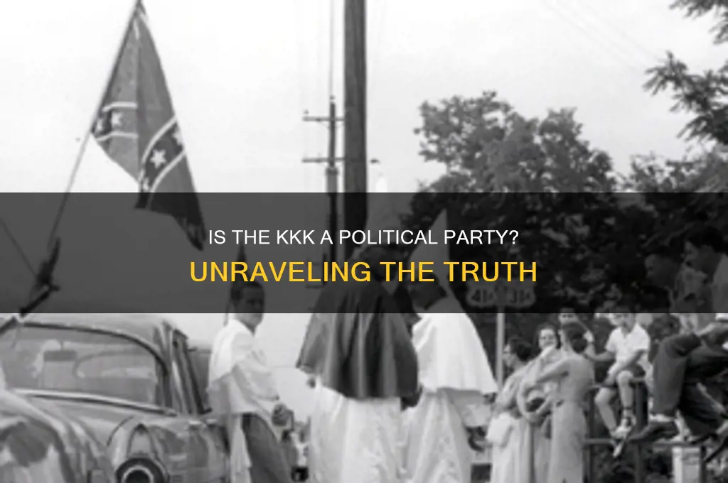 is the kkk a political party