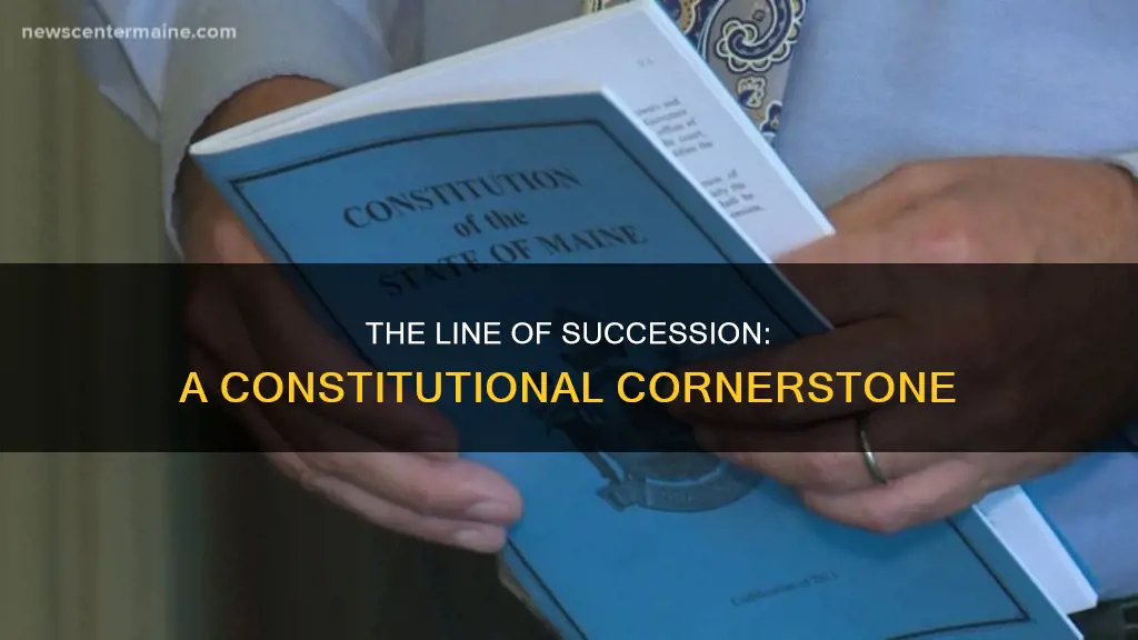 is the line of succession in the constitution