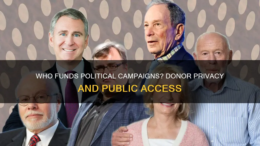 is the name of political campaign donors public information