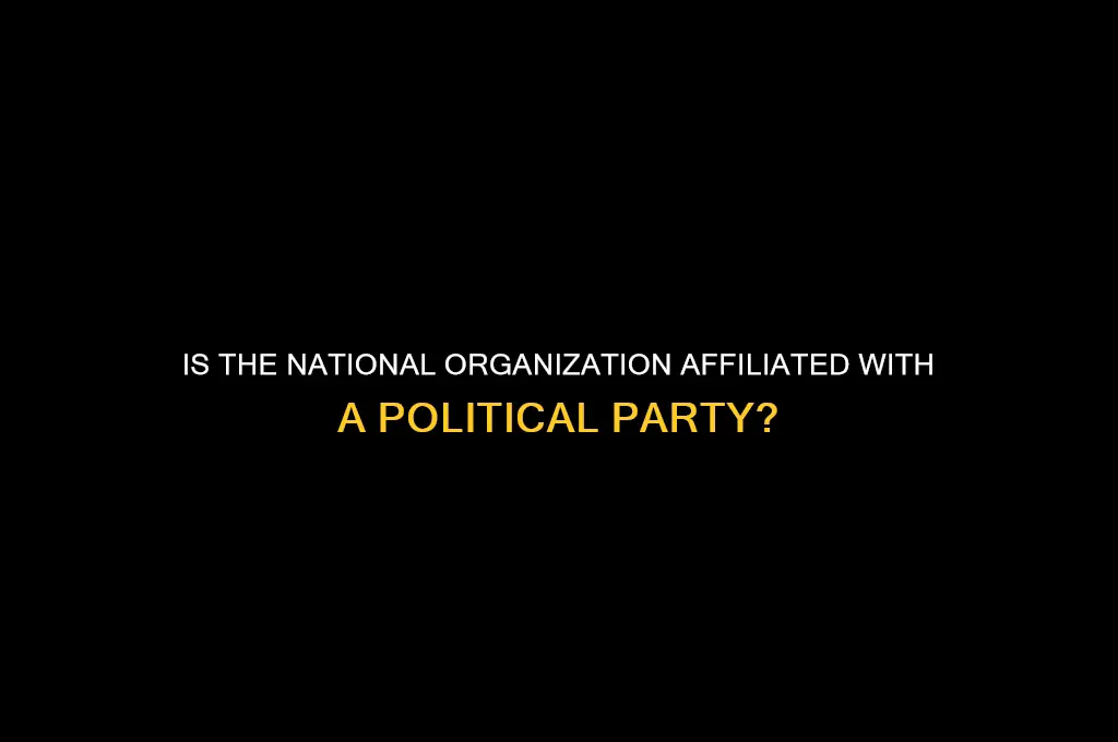 is the national organization for associated with a political party