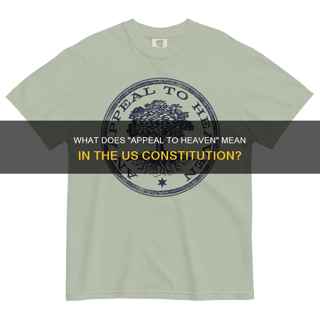is the phrase appeal to heaven in the constitution