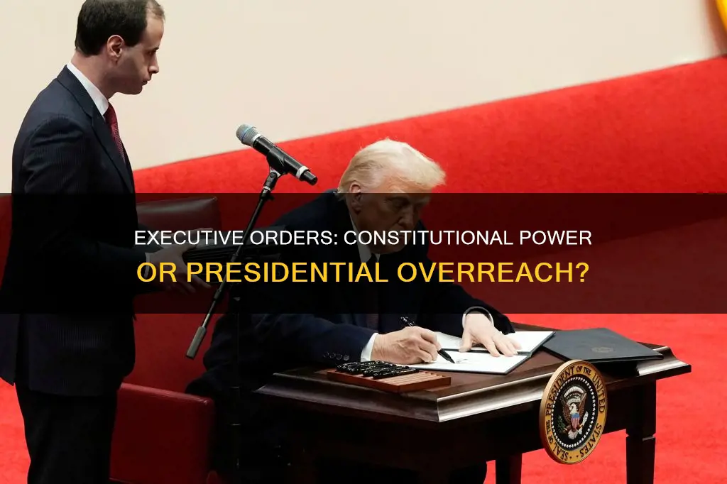 is the power of executive orders constitutionally based