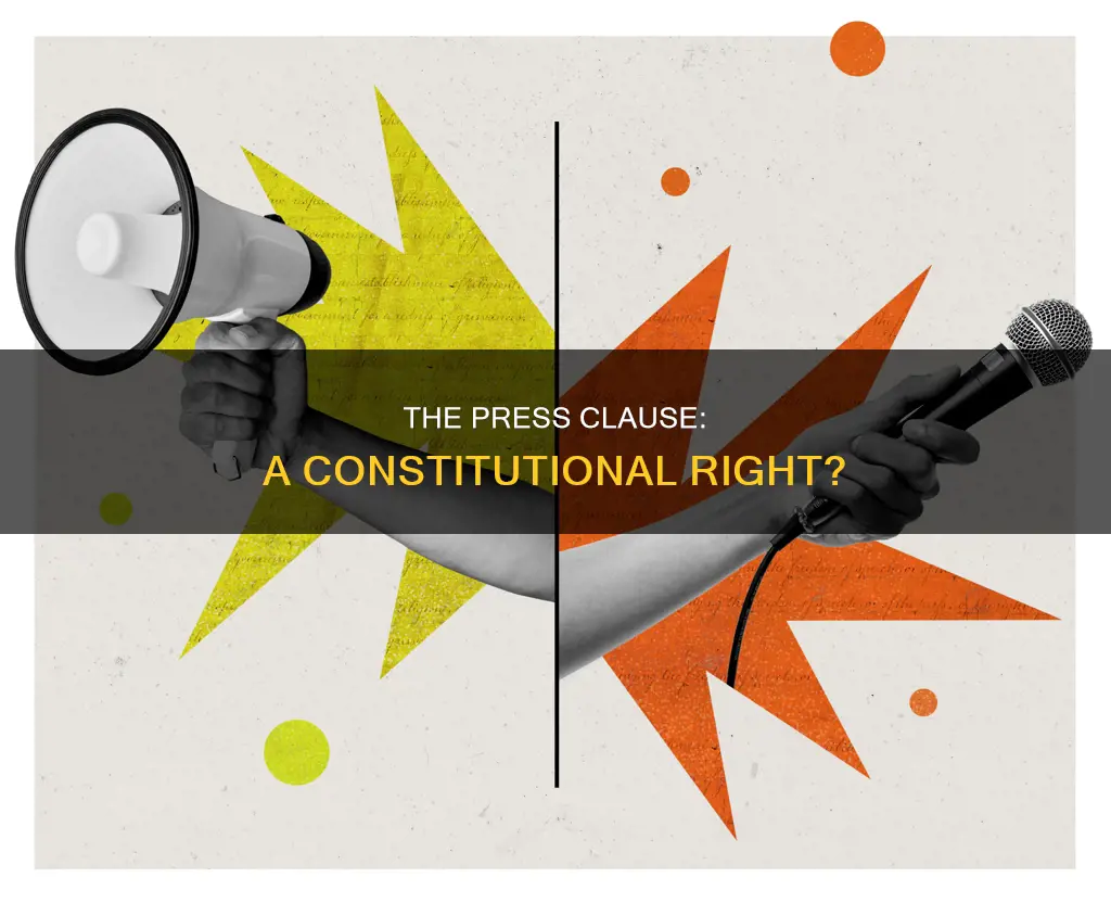 is the press clause part of the constitution