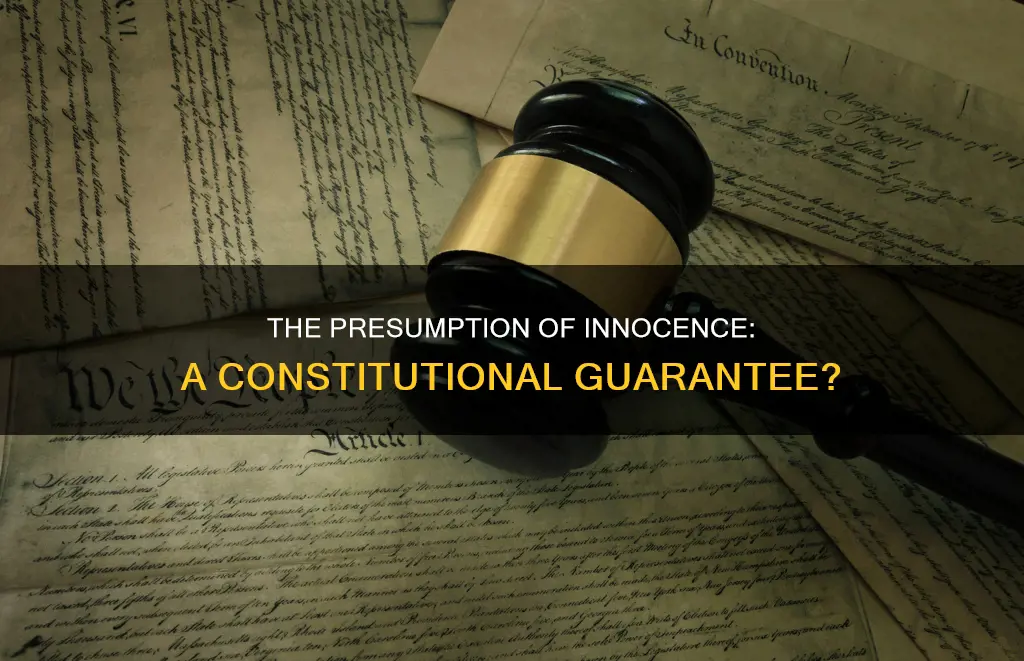 is the presumption of innocence guaranteed by the constitution