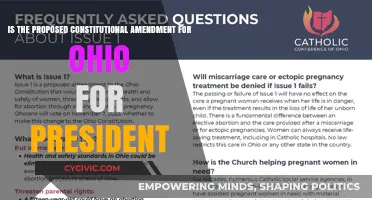 Ohio's Proposed Amendment: A Presidential Power Play?