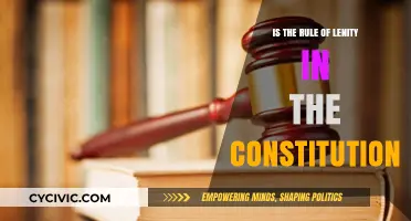 Exploring the Rule of Lenity: Is It Constitutional?