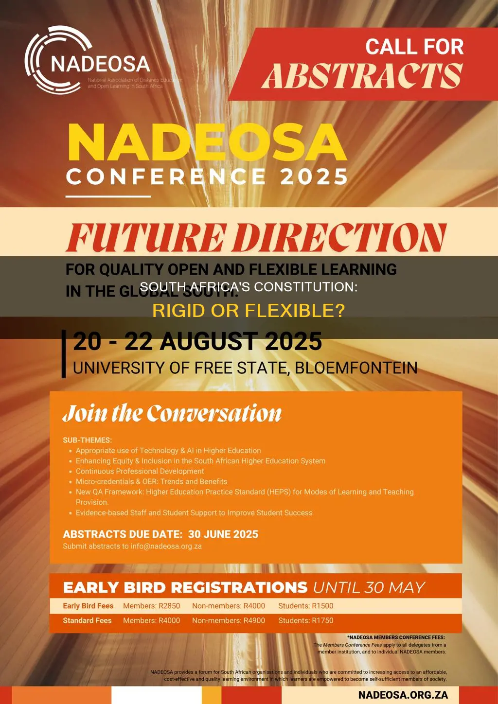 is the south african constitution rigid or flexible