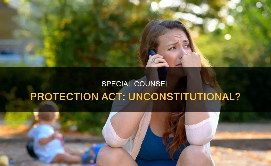is the special counsel protection act constitutional
