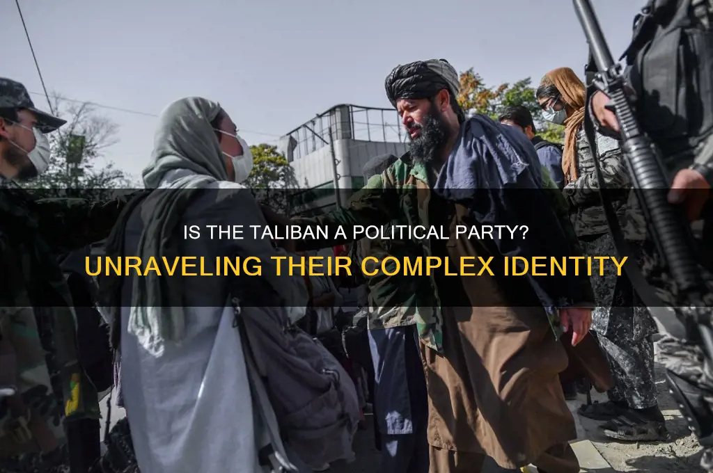 is the taliban a political party