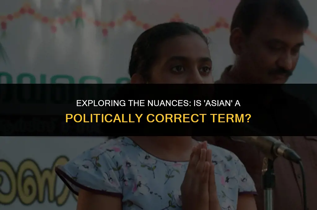 is the term asian politically correct