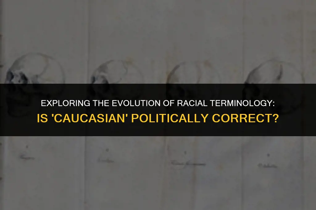 is the term caucasian politically correct