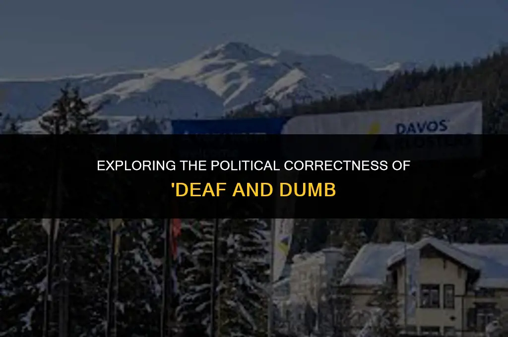 is the term deaf and dumb politically correct