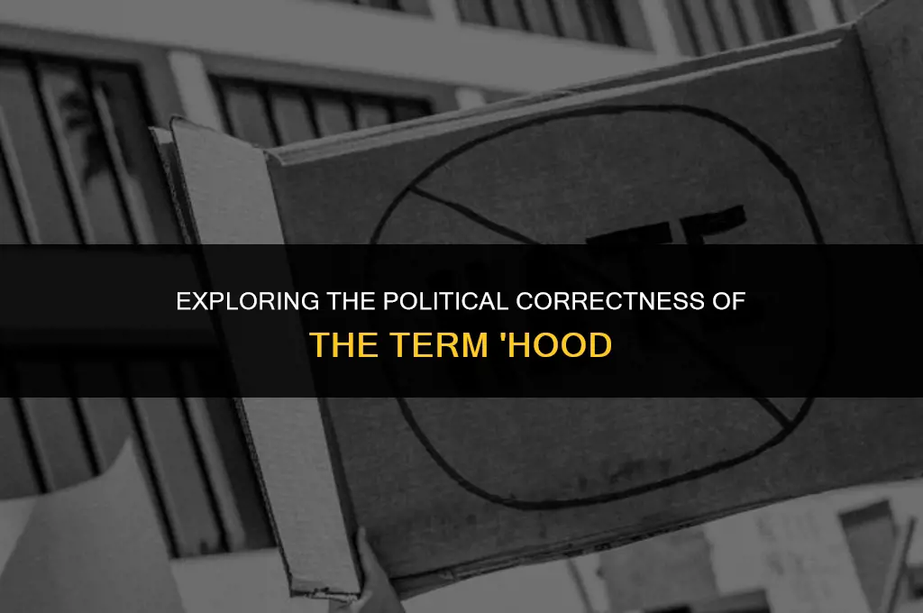 is the term hood politically correct