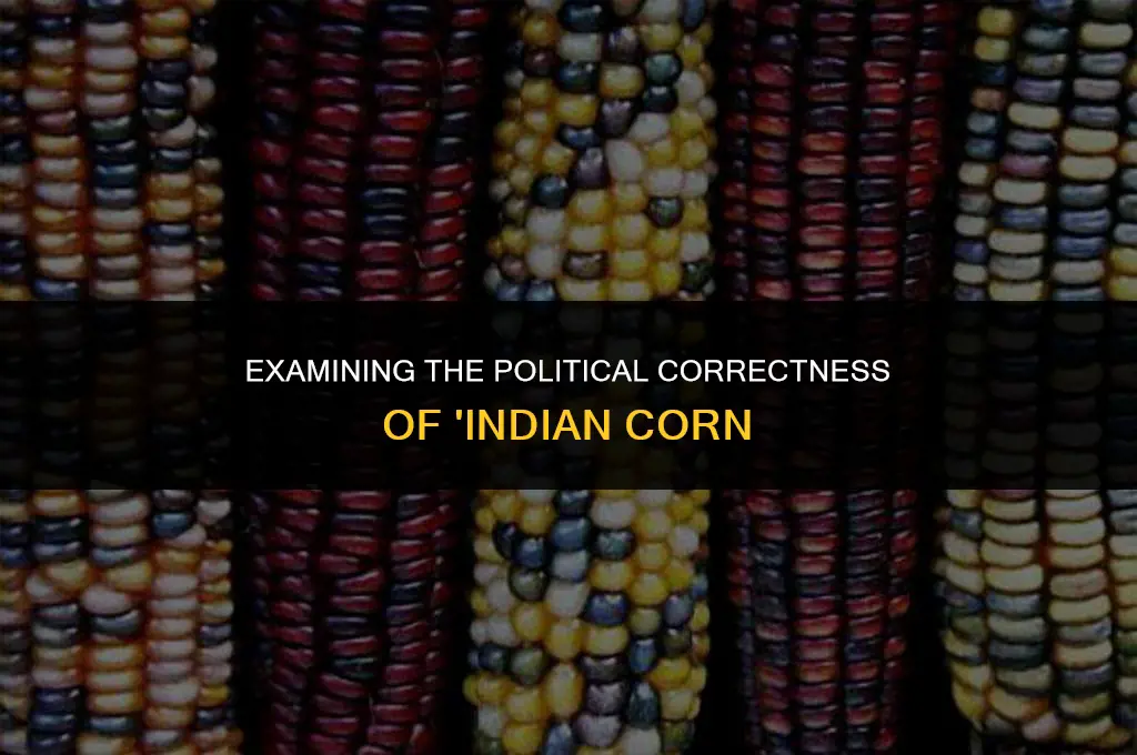 is the term indian corn politically correct