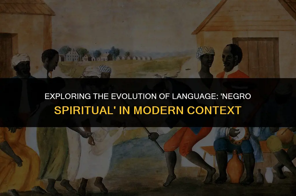 is the term negro spiritual politically correct