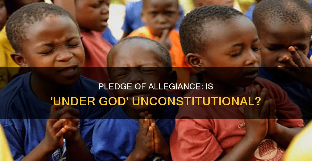 is the under god part of the pledge constitutional