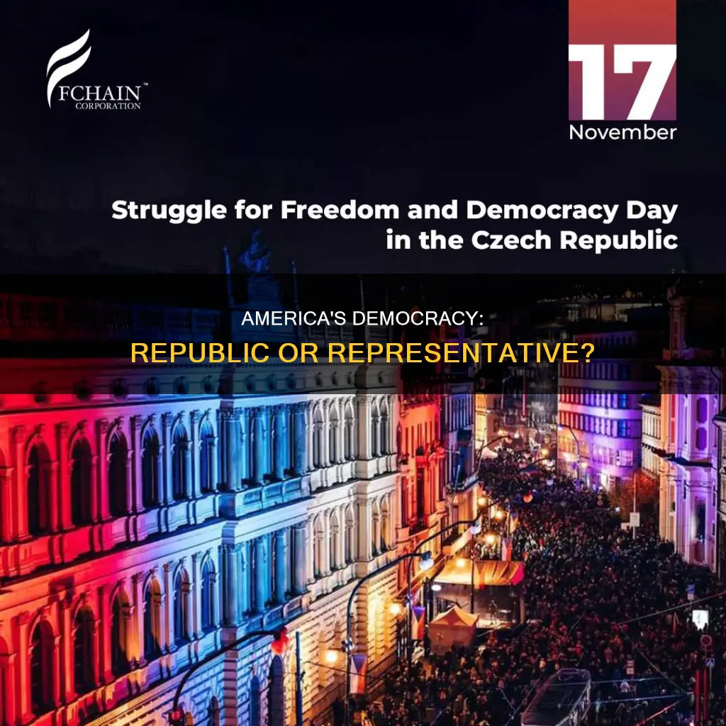 is the us a representative democracy or constitutional republic