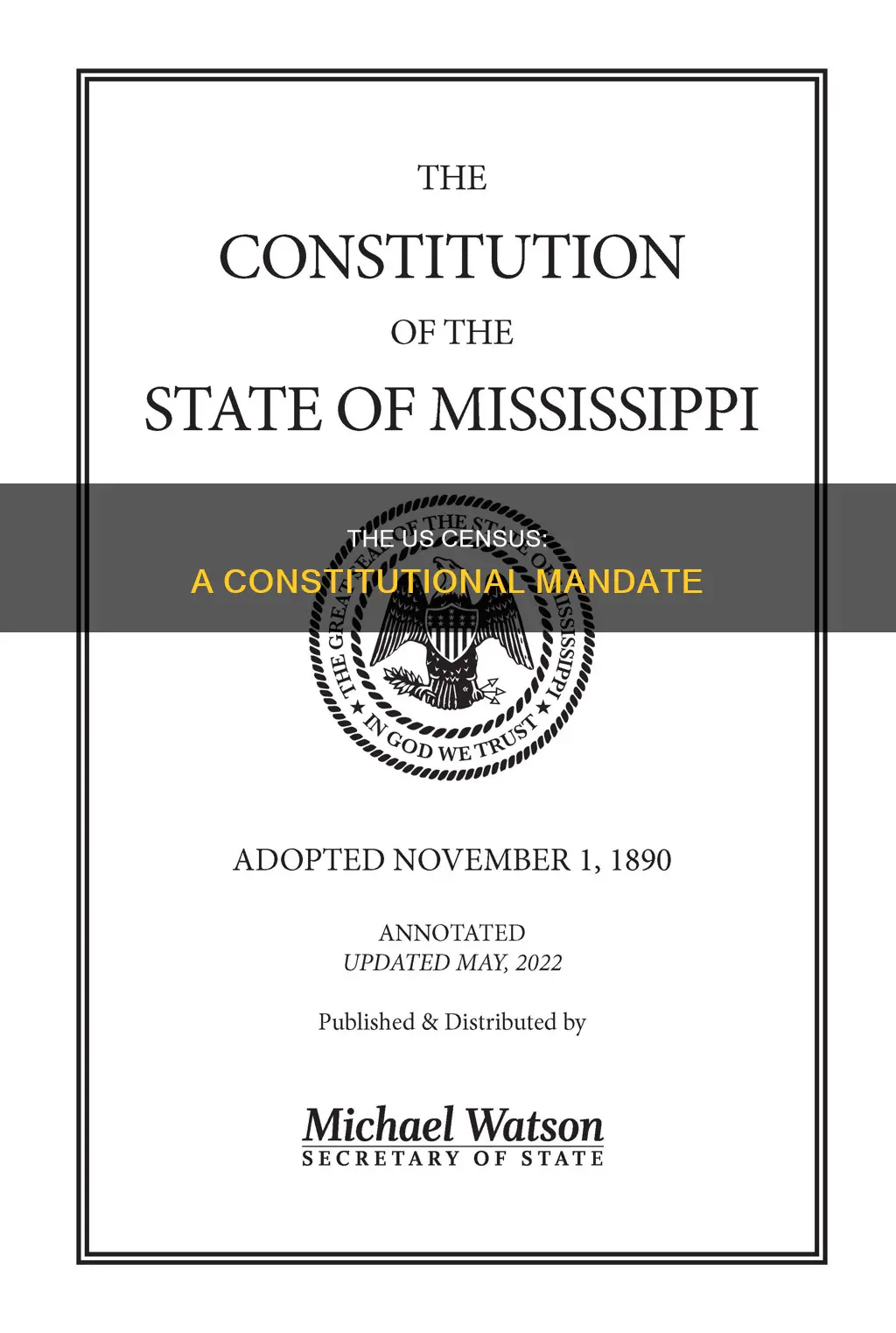 is the us census in the us constitutionally mandated