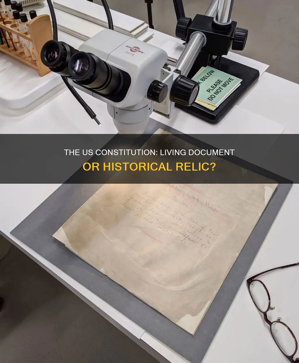 is the us constitution a living document or not