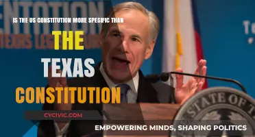 US vs Texas Constitution: Who's More Specific?